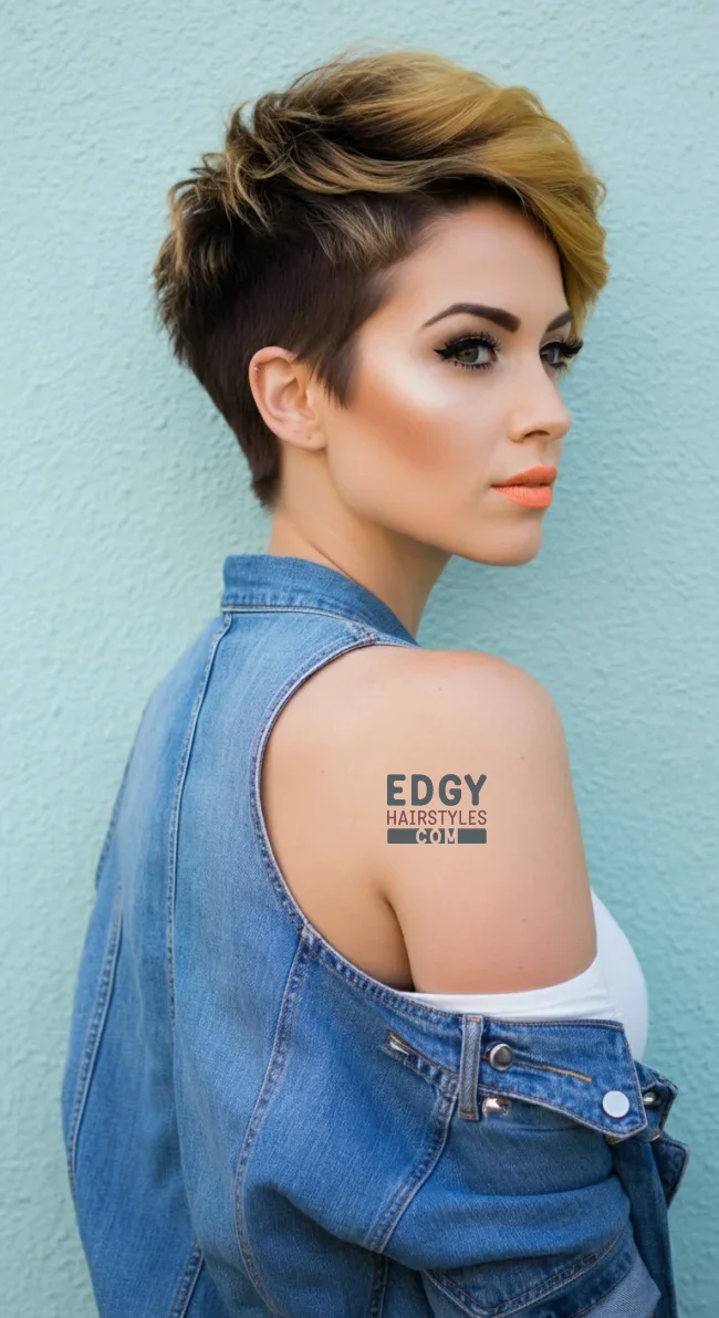 8. Long Pixie with Tapered Back | 10 Long Pixie Hairstyles For Round Faces