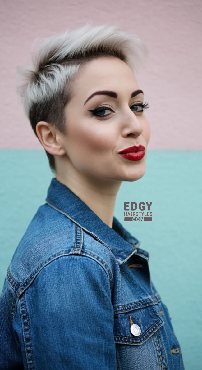 10. Long Pixie with Shaved Sides | 10 Long Pixie Hairstyles For Round Faces