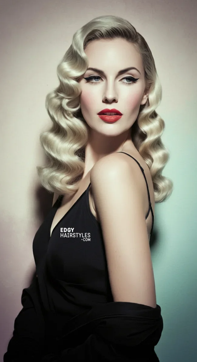7. Hollywood Waves | Hot Looks With Ash Blonde Hair And Styling Tips