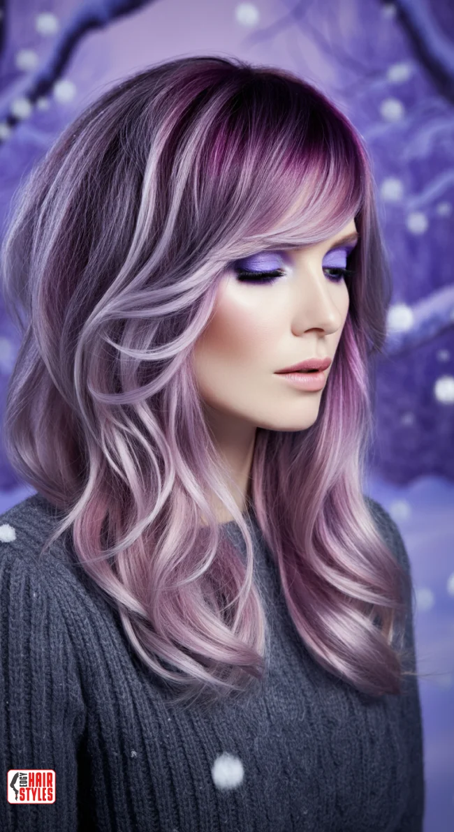 5. Smoky Lilac Ombre | 5 Most Important Hair Color Trends For Winter 2025