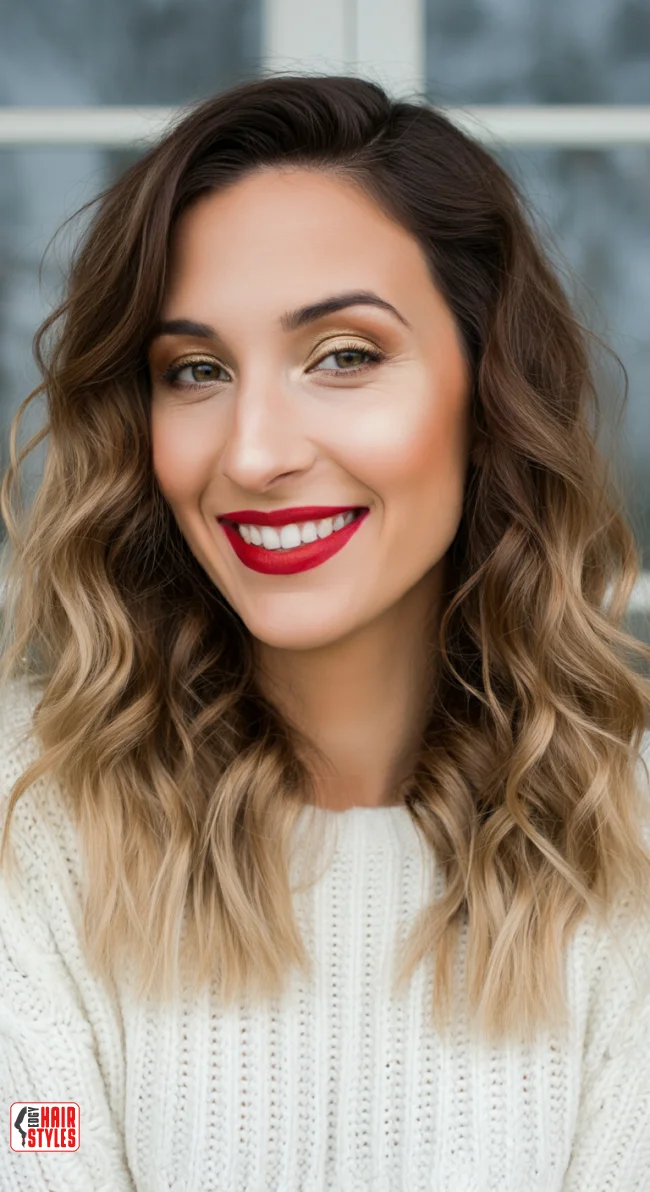 2. Textured Loose Waves | Winter Hairstyles: Embrace The Season With Chic And Cozy Looks