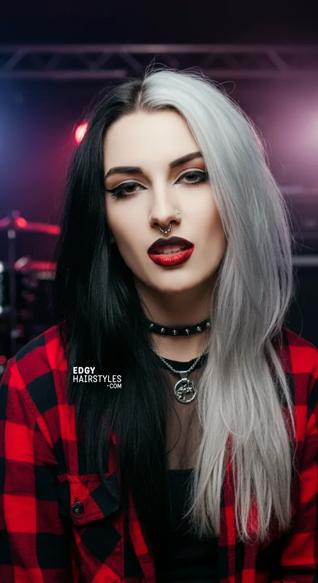 3. Two-Toned Hair | 8 Classic Grunge Hairstyles That Are Most Popular