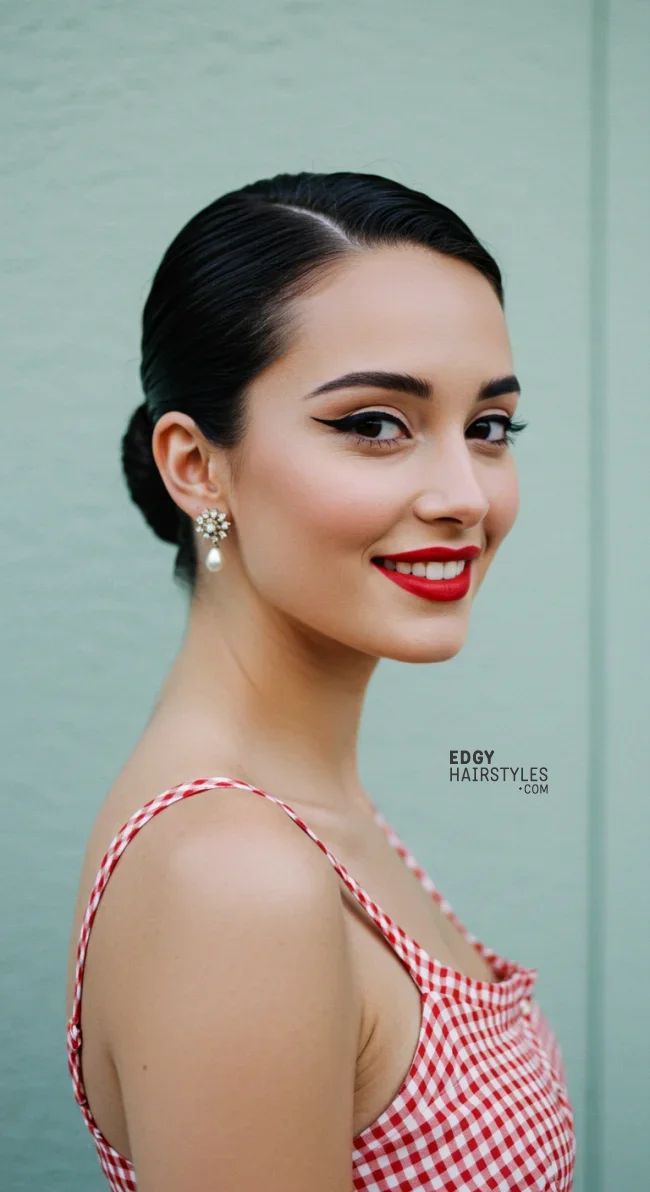 9. Slicked-Back Updos | 90S Hairstyles That Feel Just As Relevant Today