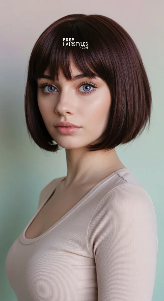 10. Bob with Bangs | 10 Bob Haircuts To Consider If You Have Thin Hair