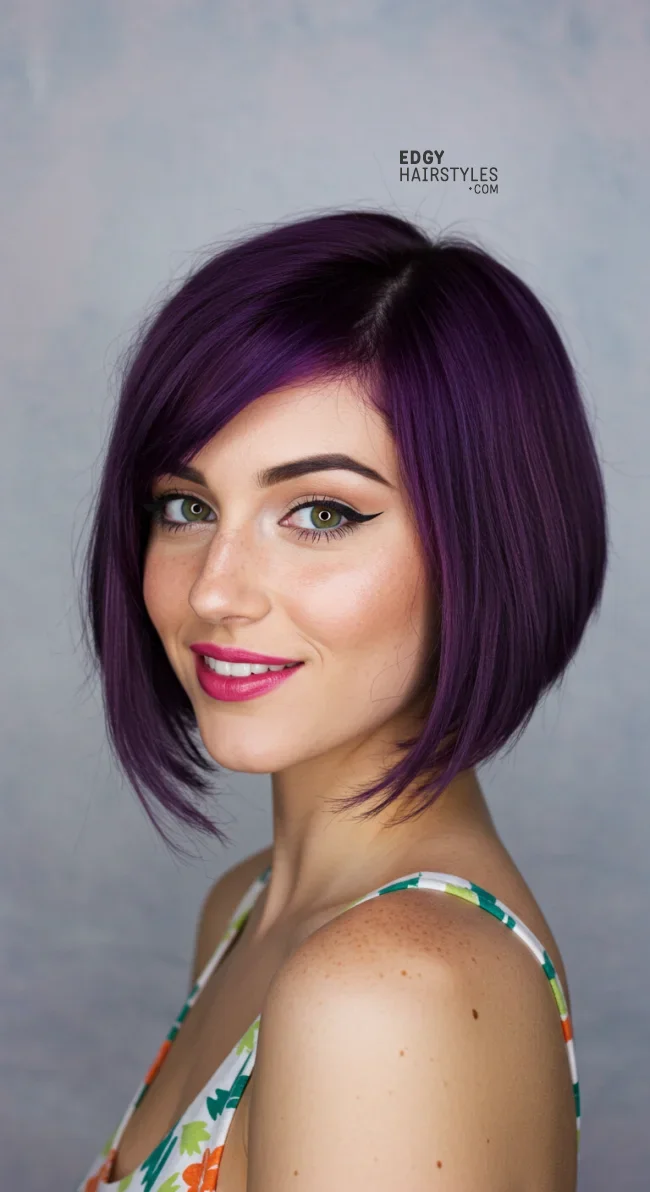 9. Bob with Asymmetrical Bangs | 10 Jaw-Dropping Ideas Of Haircuts For Oval Faces With Bangs