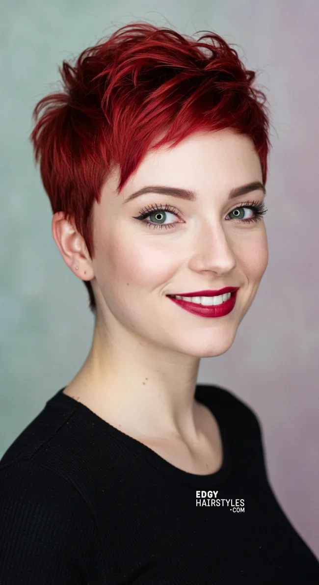 10. Textured Pixie with Micro Bangs | 10 Jaw-Dropping Ideas Of Haircuts For Oval Faces With Bangs