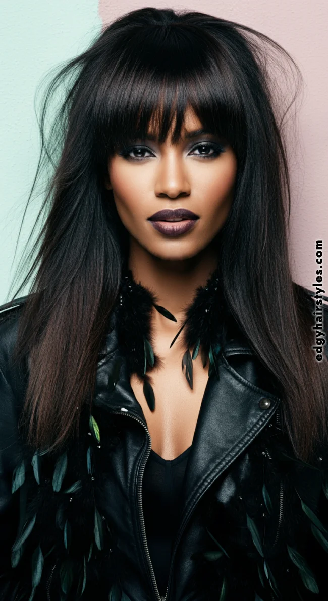 6. Straight Hair with Sleek Birkin Bangs | Birkin Bangs: Retro Chic Revival Takes The Hair Scene By Storm