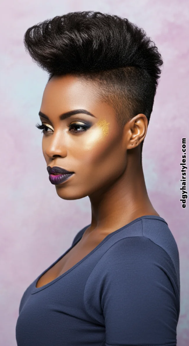 3. High Top Fade | Short Natural Fade Haircuts For Black Women