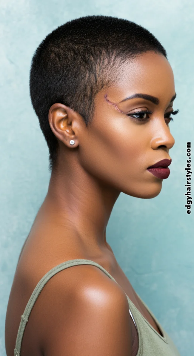 4. Buzz Cut Fade | Short Natural Fade Haircuts For Black Women
