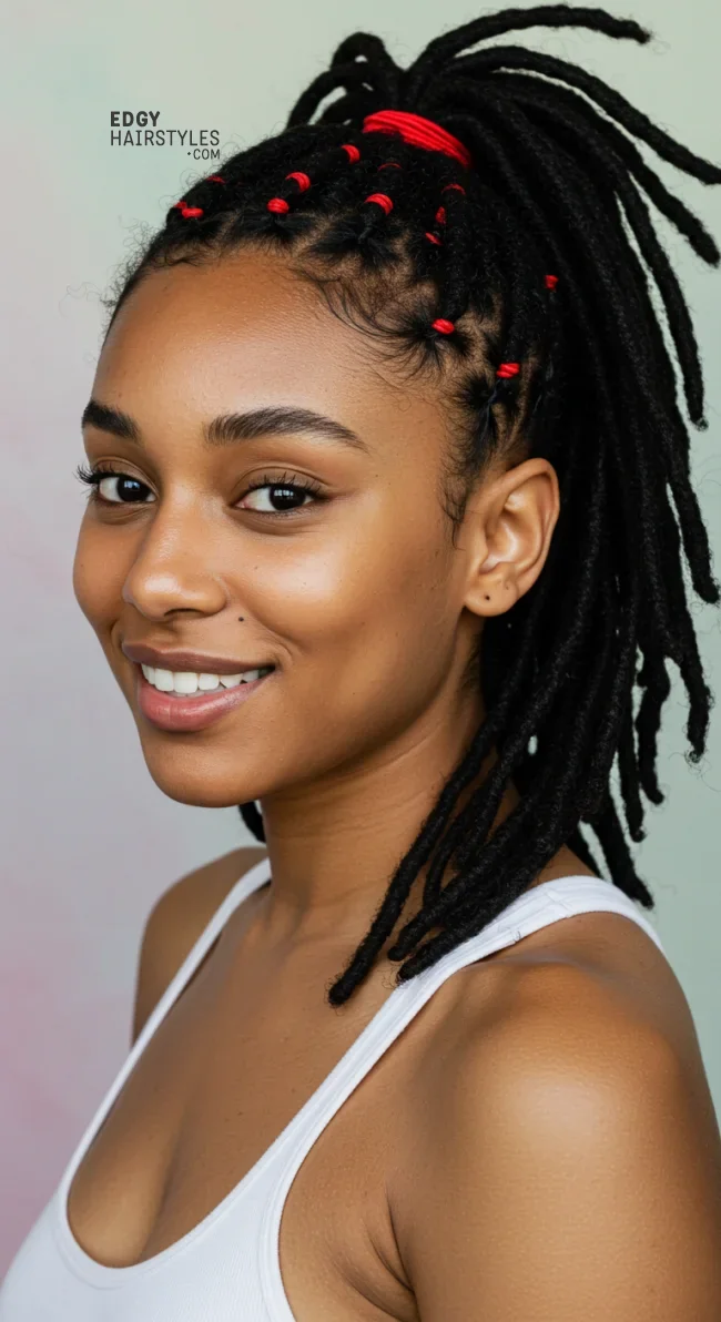 3. High Dreadlock Ponytail | 10 Dreadlocks Hairstyles To Switch Up Your Look