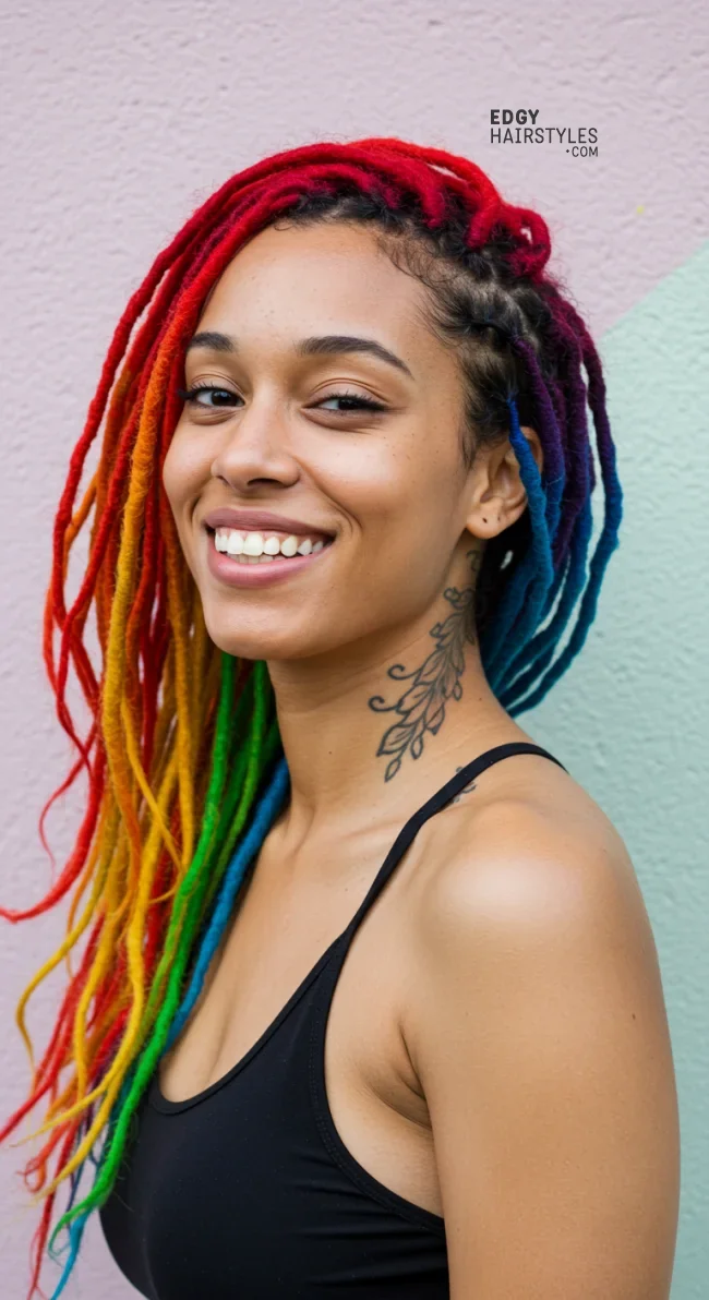 6. Colored Dreadlocks | 10 Dreadlocks Hairstyles To Switch Up Your Look
