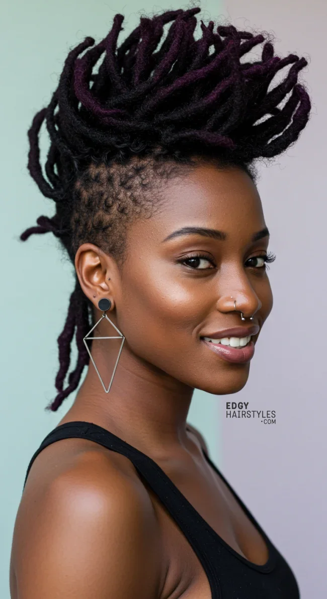 7. Dreadlock Mohawk | 10 Dreadlocks Hairstyles To Switch Up Your Look