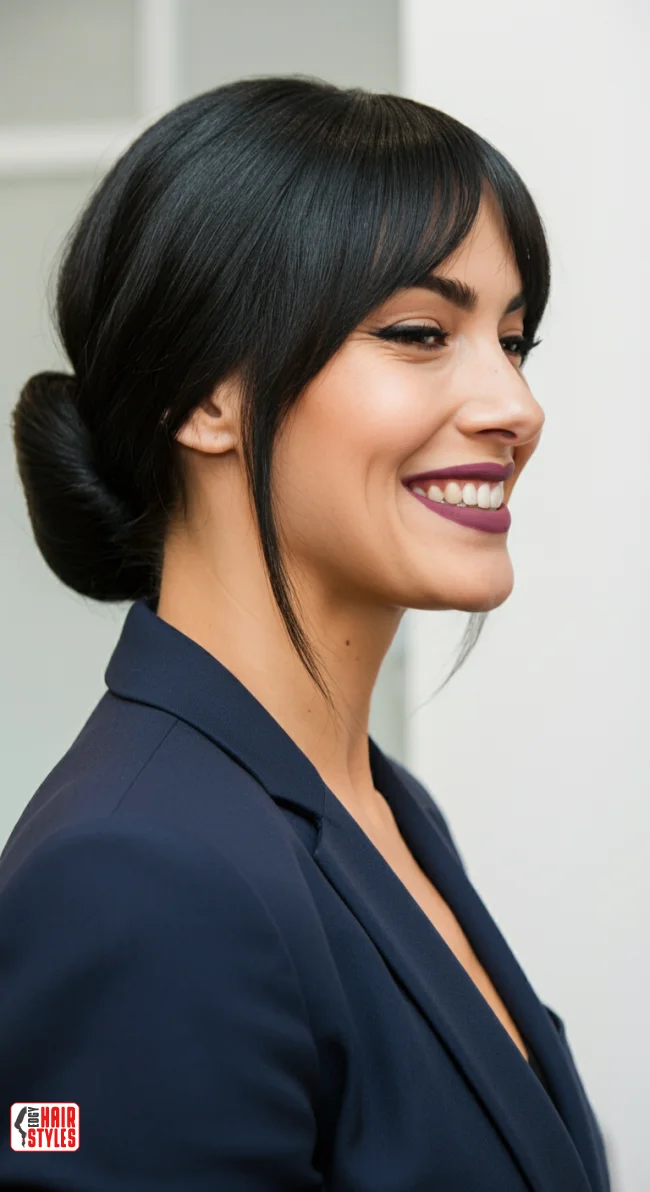 5. Sleek Low Bun | Explore Cute Bun Hairstyle Ideas For A Stylish Look!