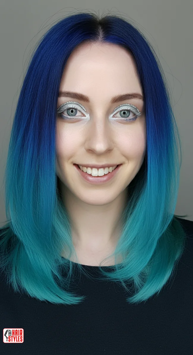 6. Blue to Teal Ombre | Transform Your Look With Stunning Ombre Hairstyles