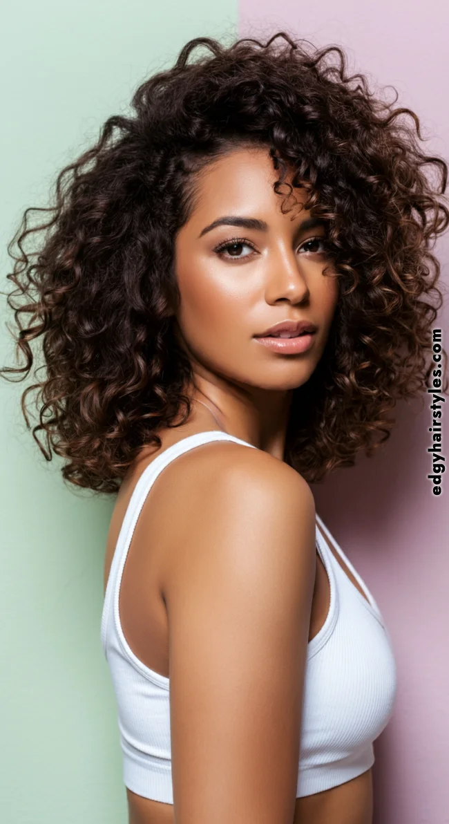 10. Curly Step Cut | Step Cutting Hairstyles For Long Hair: Stylish Trends