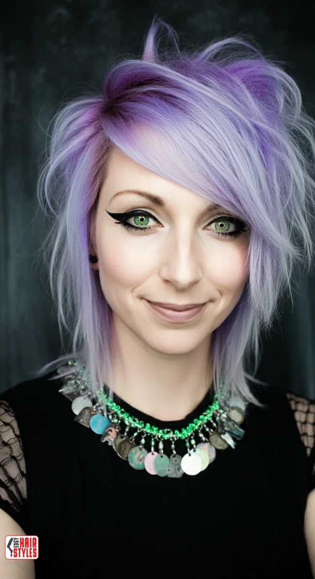 8. Asymmetrical Shag | Trendiest Shaggy Haircuts Of 2025: 10 Must-Try Looks!