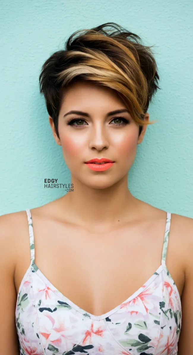 7. Long Pixie with Highlights | 8 Best Long Pixie Cuts: A Modern Take On The Classic Style