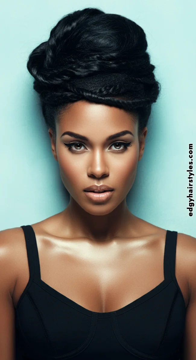 9. Twisted Topknot | Spiky Bun: 90S-2000S Retro Chic, The Trendy Buzz In Hairstyles!