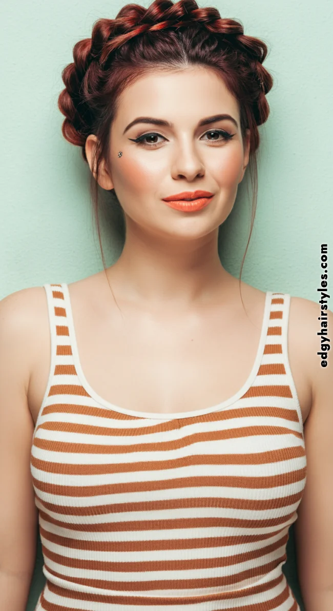 7. Braided Crown | Spiky Bun: 90S-2000S Retro Chic, The Trendy Buzz In Hairstyles!