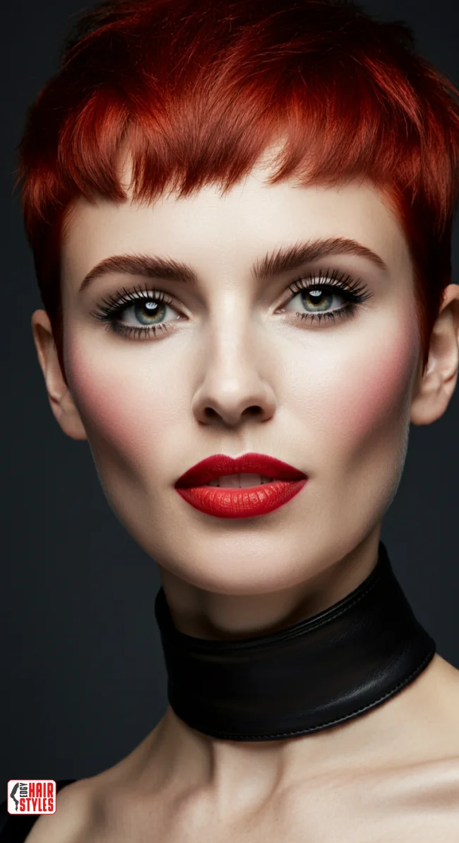 7. Scarlet Pixie Cut | Winter’s Hottest Hair Color: Top Red Shades To Embrace This Winter