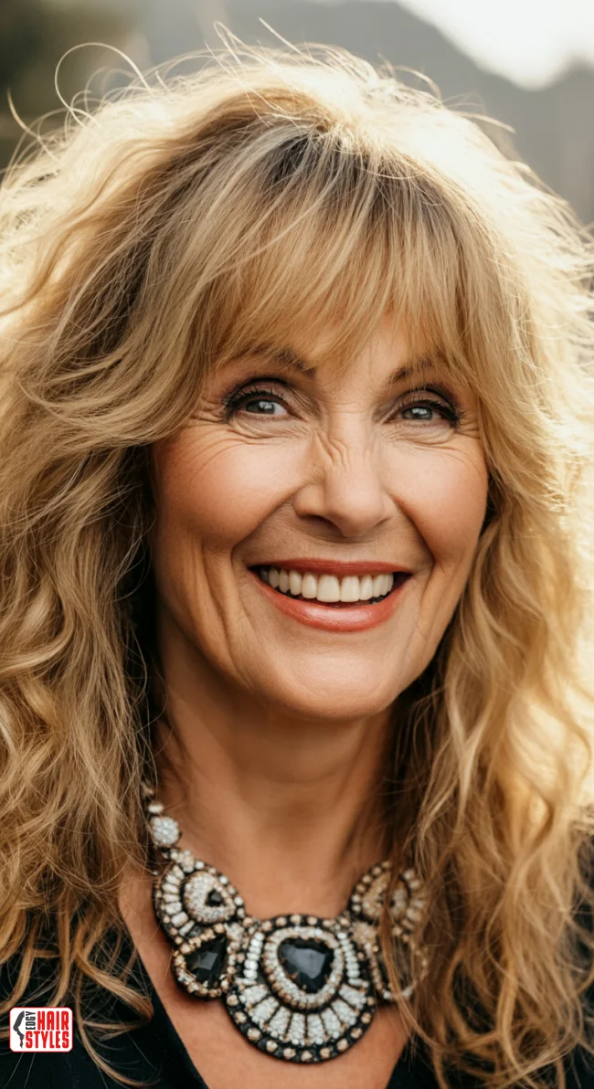 6. Feathered Bangs | Should A 60 Year Old Woman Wear Bangs?