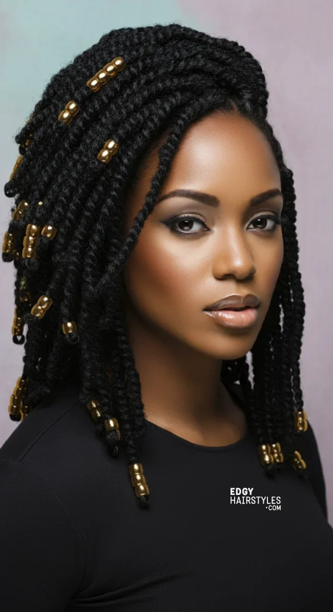 5. Flat Twists | 10 Creative Twist Hairstyles For A Bold And Beautiful Look