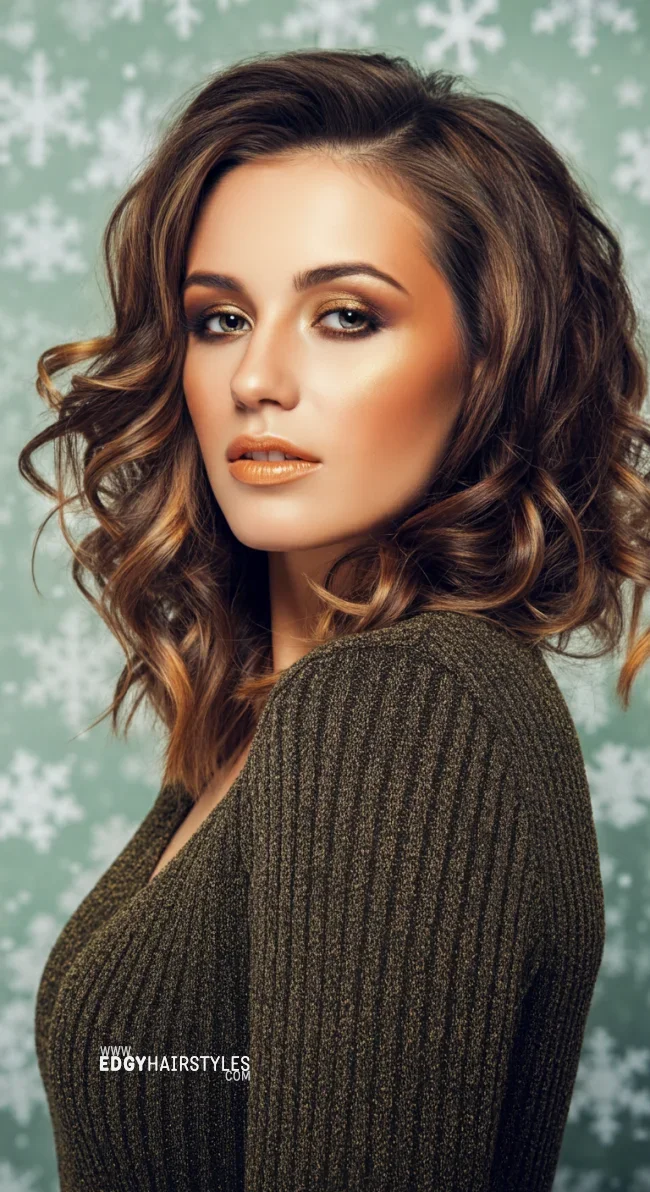 7. Bronze Highlights | 10 Ways To Rock Winter Highlights For Brown Hair