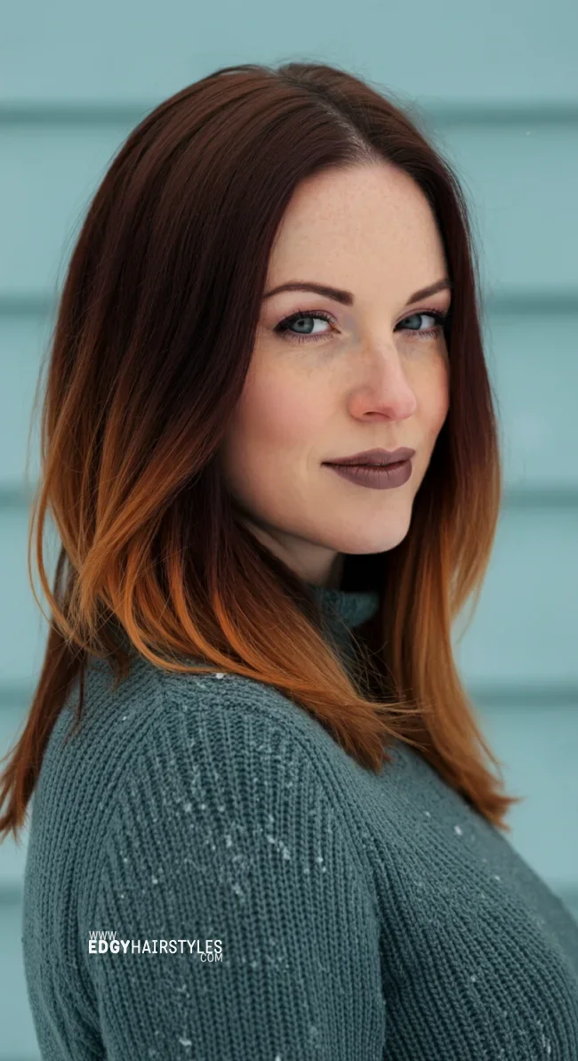 5. Chestnut Ombr&eacute; | 10 Ways To Rock Winter Highlights For Brown Hair