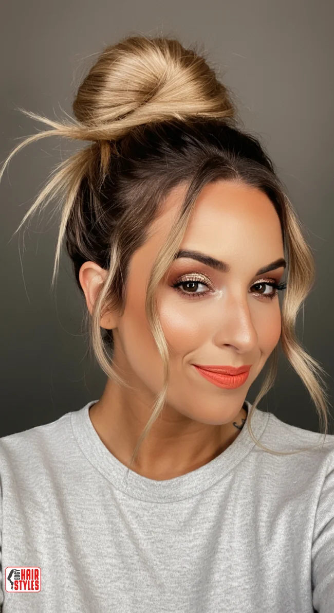 9. Messy Blonde Bun | Stunning Blonde Hairstyles To Elevate Your Look