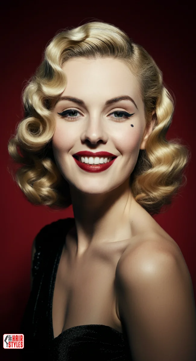 10. Vintage Blonde Hollywood Waves | Stunning Blonde Hairstyles To Elevate Your Look