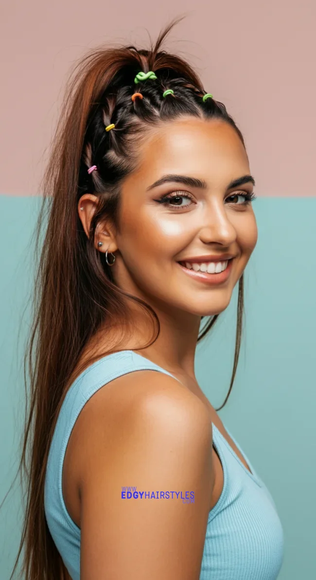 7. Rubber Band Half-Up Bun | 10 Quick And Cute Rubber Band Hairstyles For Every Occasion
