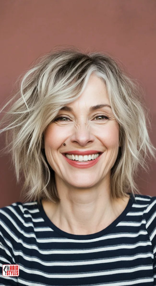 4. Shaggy Lob | Trendy And Age-Defying Hairstyles For Older Women