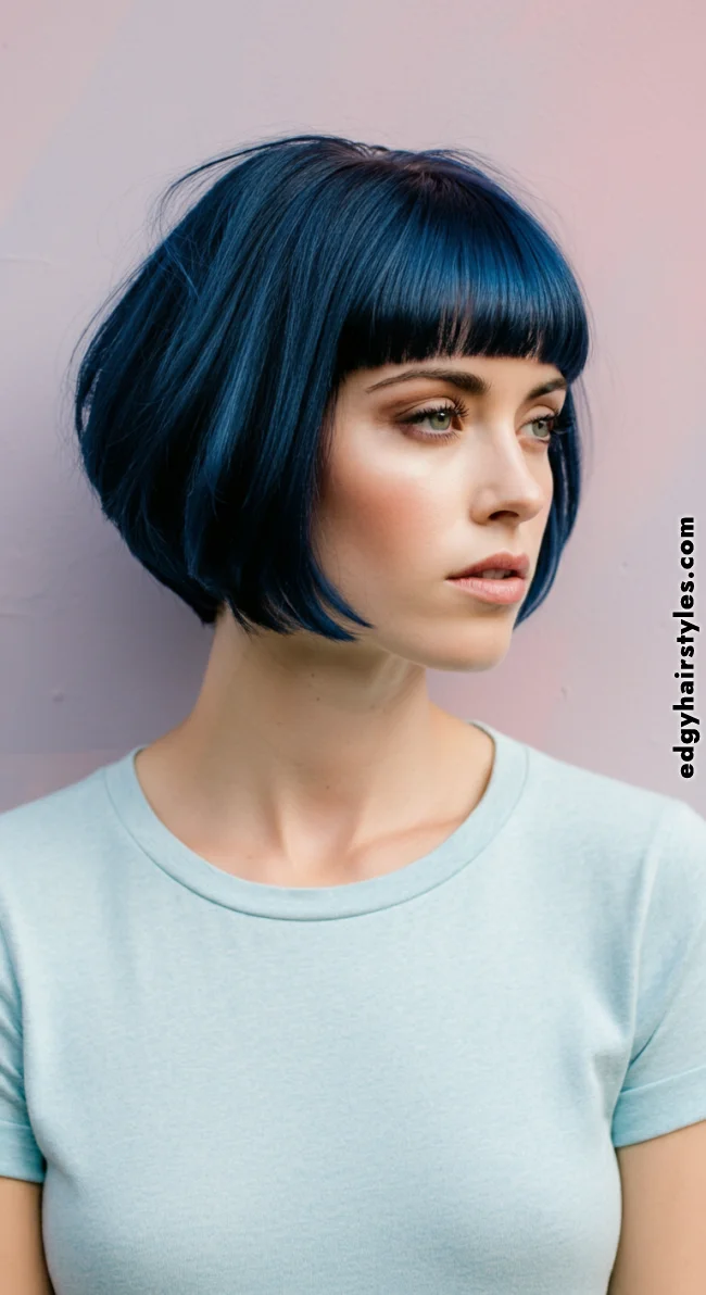 8. Blunt Cut Laidback Bob | Laidback Bob: Short Square Hairstyle