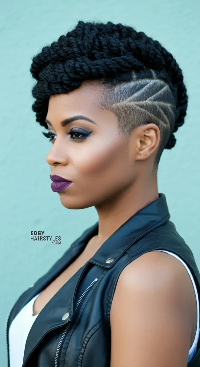 7. Bantu Knots with Undercut Designs | 7 Terrific Photos Of Bantu Knots Hairstyle For Your Inspiration