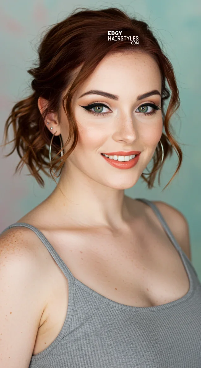 5. Side-Swept Ponytail | 10 Chic Short Hair Ponytail Ideas