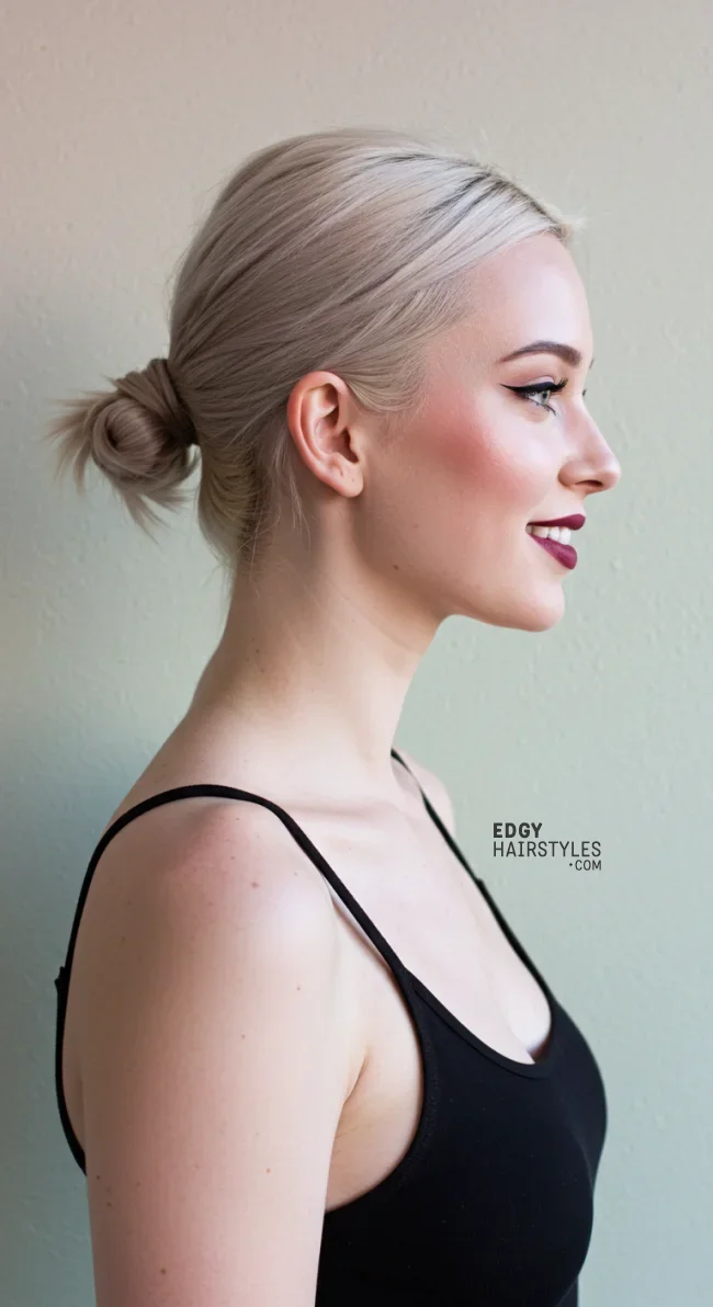 9. Knotted Ponytail | 10 Chic Short Hair Ponytail Ideas