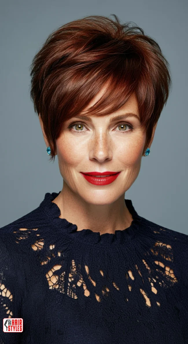 2. Layered Pixie Cut | Modern Hairstyles For Older Women