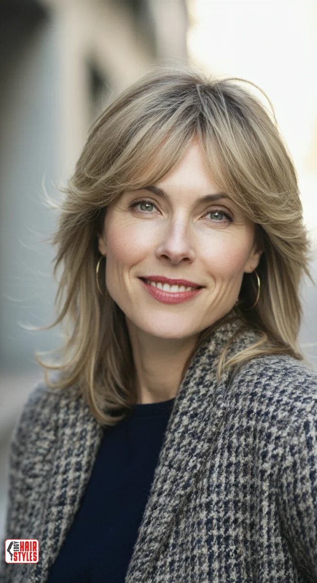 7. Feathered Layers | Modern Hairstyles For Older Women