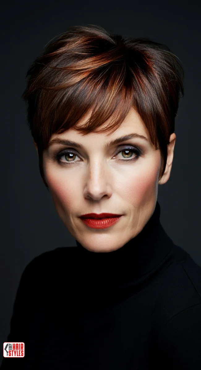 8. Short Shag with Bangs | Modern Hairstyles For Older Women