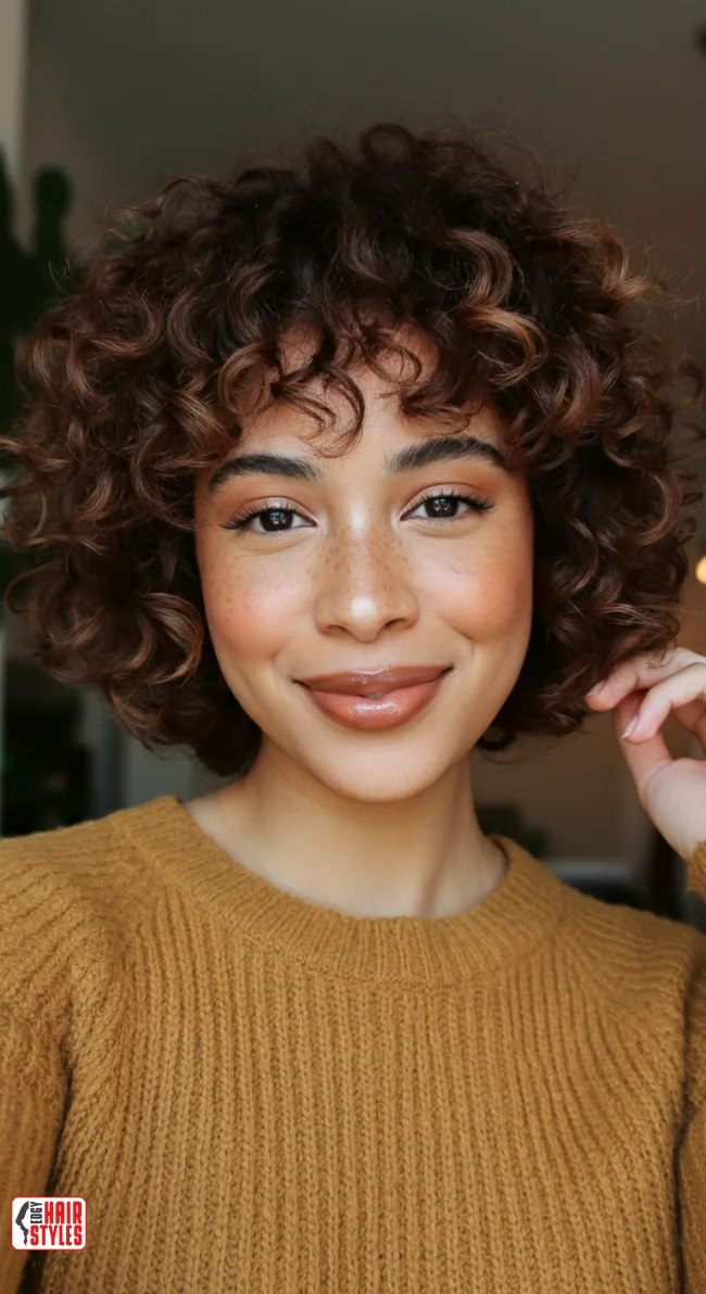 4. Curly Bob with Bangs | 5 Bob Hairstyles That Will Dominate 2025! Embrace The Latest Trends