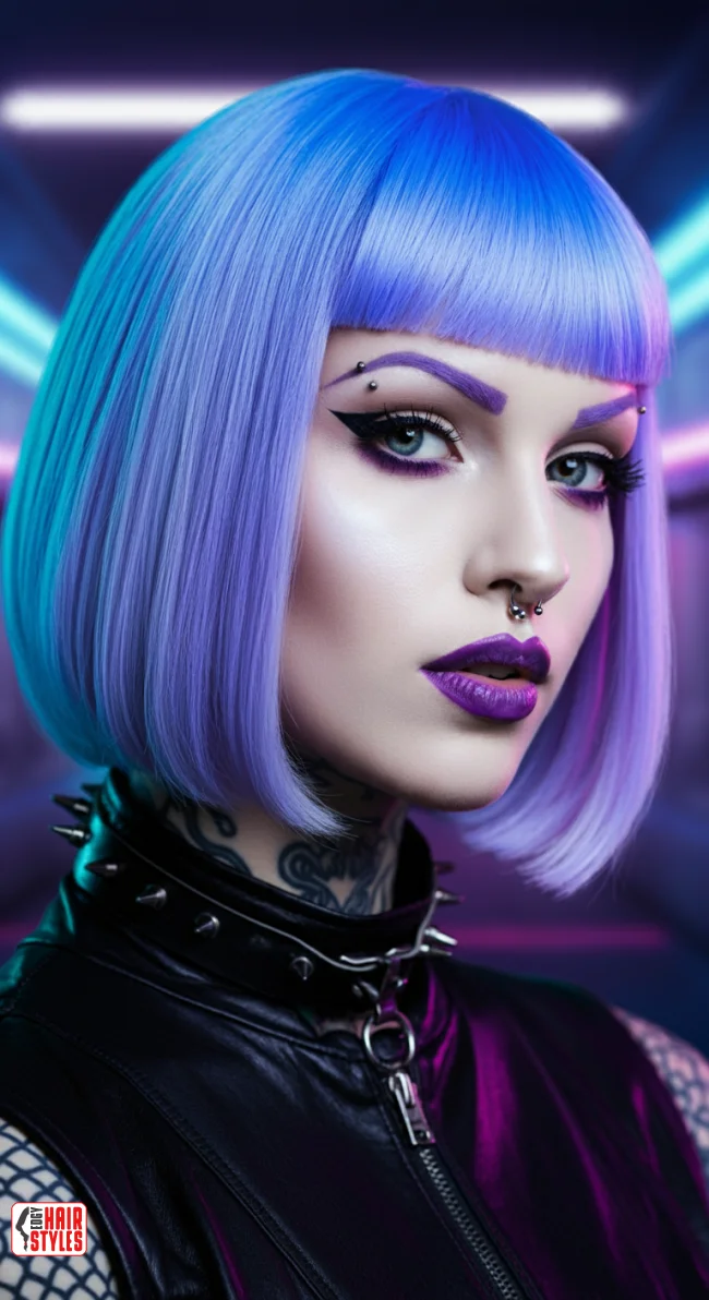 5. Colored Blunt Bob | 5 Bob Hairstyles That Will Dominate 2025! Embrace The Latest Trends