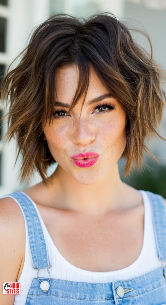 2. Textured Shaggy Bob | 5 Bob Hairstyles That Will Dominate 2025! Embrace The Latest Trends
