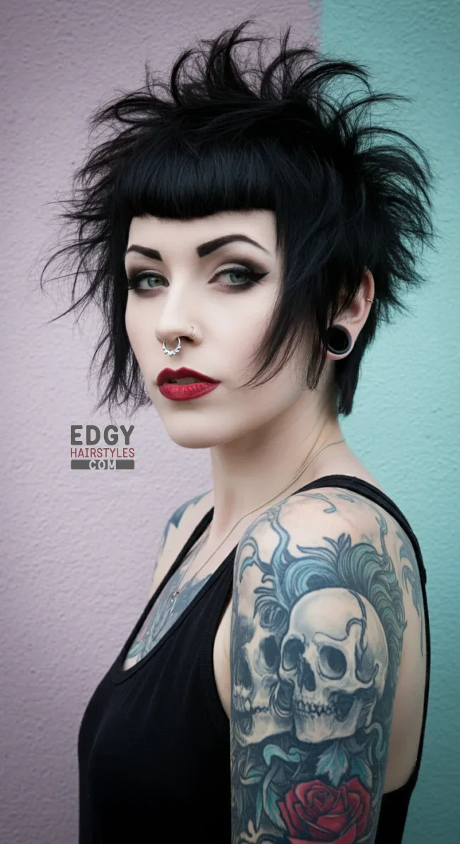 2. Short Shag with Choppy Bangs | 10 Shag Haircut Ideas For A Fresh New Look