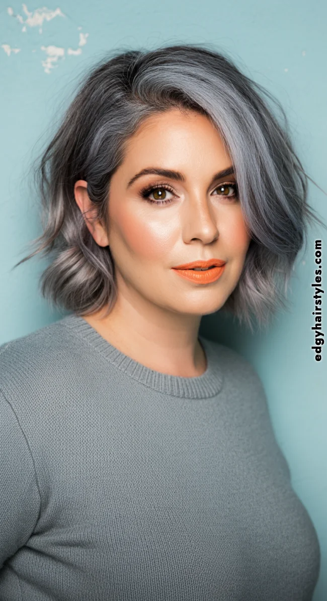 8. Salt-and-Pepper Blends | Balayage Transition To Grey Hair - Gray Hair Balayage