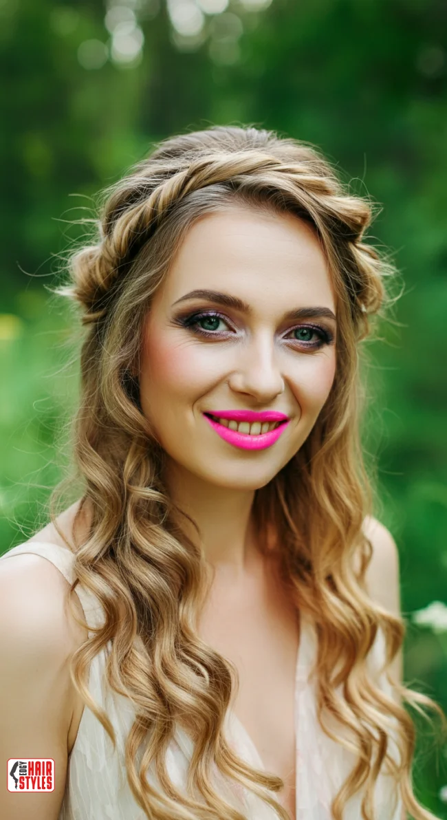 8. Half-Up Twisted Crown | Trendy Spring Hairstyles - Revitalize Your Look