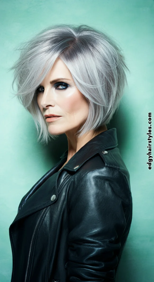 5. Textured Layered Bob | Layered Bob Hairstyles For Women Over 50 With Fine Hair