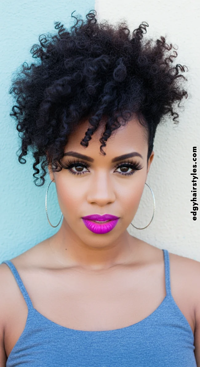 10. Coily Undercut | 10 Hottest Short Hairstyles For Black Women