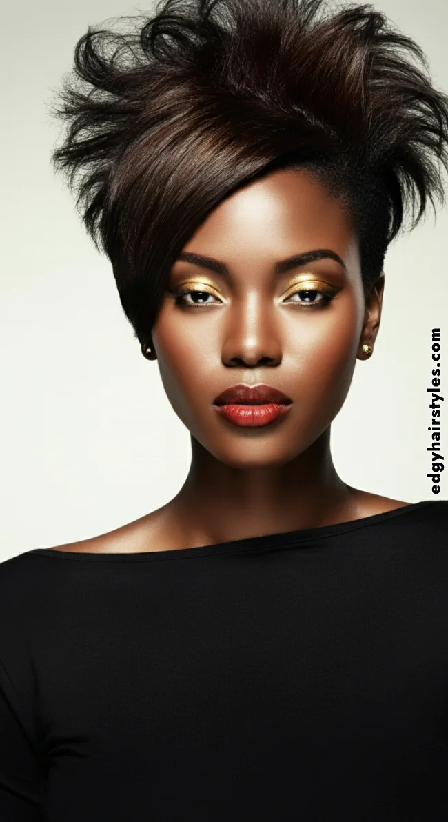 6. Asymmetrical Crop | 10 Hottest Short Hairstyles For Black Women