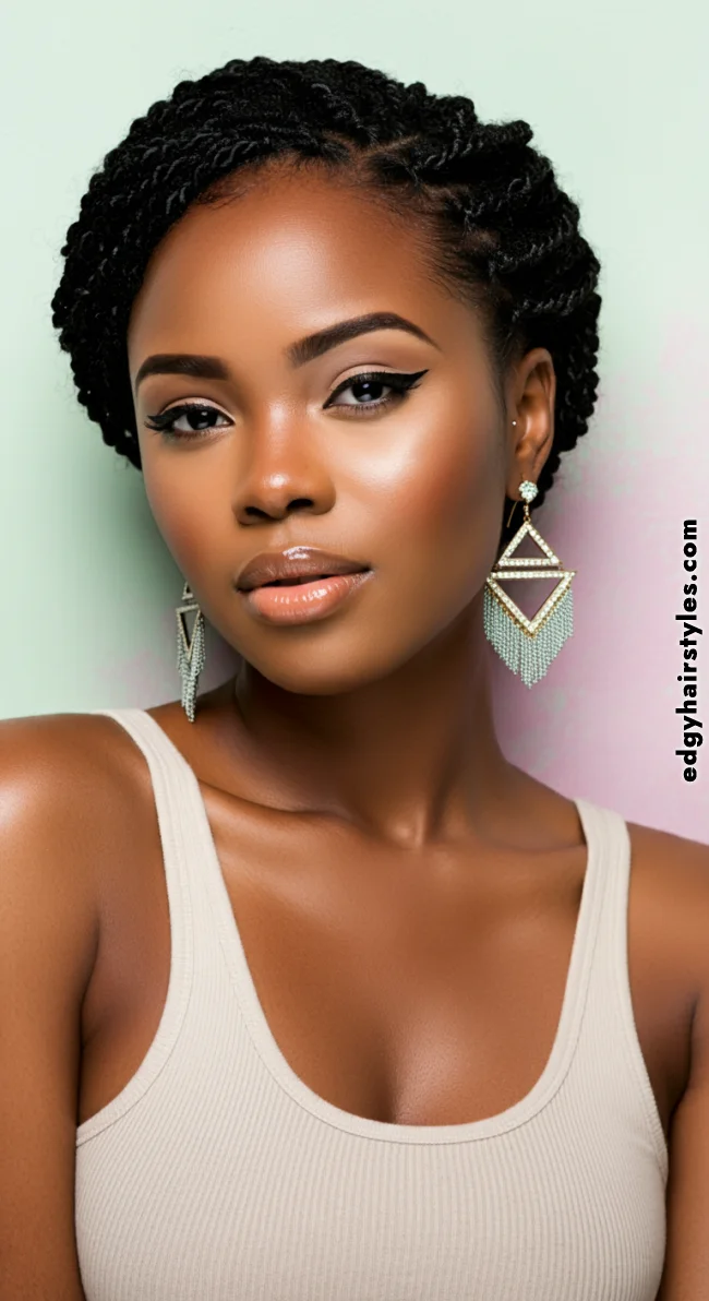 7. Short Twist-Out | 10 Hottest Short Hairstyles For Black Women