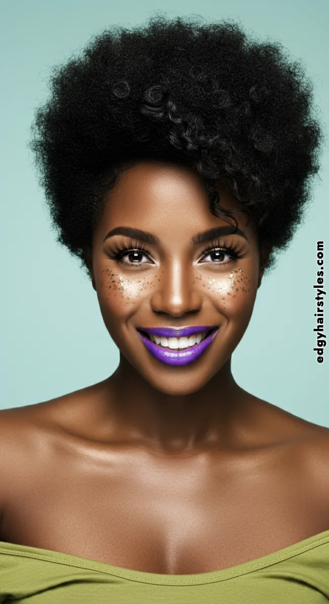 3. Curly Afro | 10 Hottest Short Hairstyles For Black Women